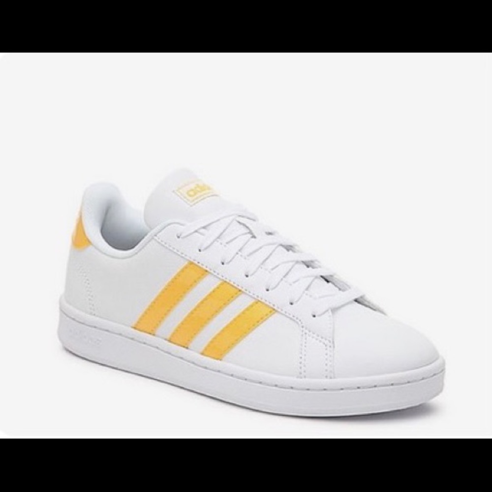 Adidas Grand Court Mustard Yellow Sneakers